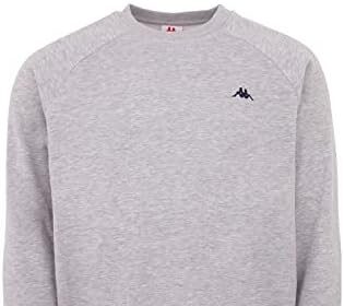 Kappa Vauke - Felpa unisex in cotone, per lo sport e il tempo libero, nei colori blu, grigio, nero, nelle taglie S, M, L, XL e XXL