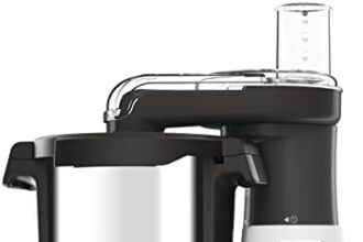 Kenwood CCL401WH kCook Multi Smart Robot da Cucina Food Processor con Funzione Cottura, 10 Accessori Inclusi, Acciaio inossidabile/Plastica, Bianco