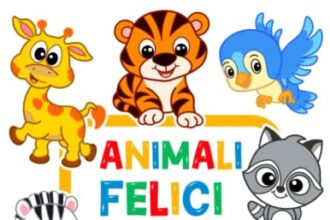 Animali felici Libro da colorare per bambini: 100 animali divertenti. Libro da colorare facile per prescolare