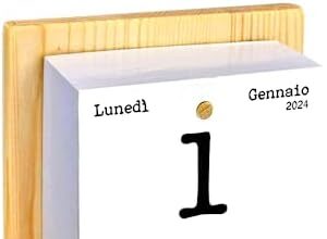 Calendario Geniale 2024. L'Originale. Supporto Legno di Abete Naturale Biologico. Idea Regalo. Il Primo con Bonus digitali. Leggi ogni giorno una frase e il pensiero Filosofico. Calendario con scatola
