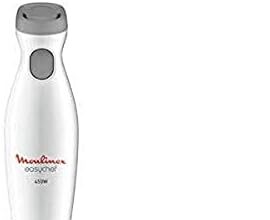 Moulinex DD4521 Easychef - Frullatore ad immersione 2 in 1 con bicchiere da 800 ml e accessorio tritatutto da 500 ml, 2 velocità, facile da pulire, potenza 450 W