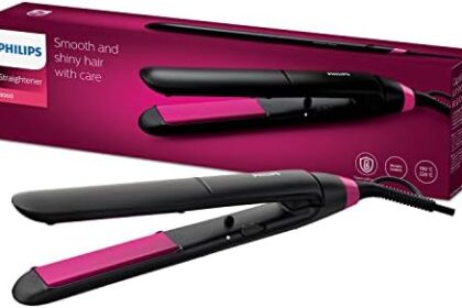 Philips Cura dei Capelli BHS375/00 Piastra per Capelli EssentialCare in Ceramica con Cheratina, Temperatura da 180° a 220°