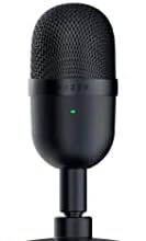 Razer Seiren Mini - USB Microfono a condensatore da Streaming Ultra-Compatto (Schema di rilevamento supercardioide, Solido Supporto inclinabile, Supporto Antiurto Integrato), Nero