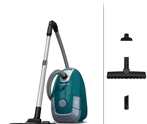 Rowenta RO3143 Aspirapolvere a Traino con Sacco Power XXL, Potenza 900W, Capacità 4.5L XXL, Sistema di Filtraggio a 3 Livelli, Pulizia con Ampio Raggio di Azione e Tecnologia Avanzata