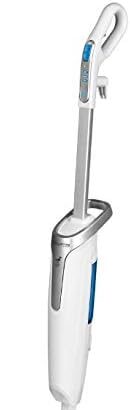 Rowenta RY6557 Steam Power Lavapavimenti Pulisce e Lava Senza necessità di detergenti, Riscaldamento in 30 Secondi, 3 Impostazioni di Vapore, 1200 W, Acciaio Inossidabile, Bianco e Blu