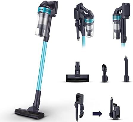 Samsung Aspirapolvere Senza Fili Jet™ 60 Turbo VS15A6031R1/ET, Senza Sacco, Potenza 150W, Fino a 40 min di autonomia, Menta