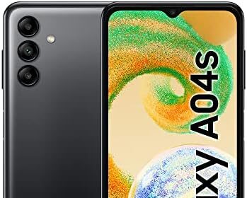 Samsung Galaxy A04s Smartphone Android 12, Display Infinity-V HD+ da 6.5'', 3 GB RAM e 32 GB di Memoria Interna Espandibile, Batteria 5.000 mAh, Black [Versione Italiana]