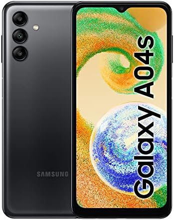 Samsung Galaxy A04s Smartphone Android 12, Display Infinity-V HD+ da 6.5'', 3 GB RAM e 32 GB di Memoria Interna Espandibile, Batteria 5.000 mAh, Black [Versione Italiana]