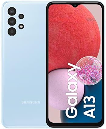Samsung Galaxy A13 Smartphone Android, Display Infinity-V da 6.6 pollici¹, Android 12, 4GB RAM e 64 GB di Memoria interna espandibile², Batteria 5.000 mAh³, Light Blue [Versione italiana]