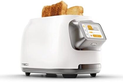 Tineco TOASTY ONE Tostapane Intelligente, Tostatrice con touchscreen,cuoce 2 fette singolarmente,sollevamento e abbassamento automatico,design in acciaio inossidabile di fascia alta.