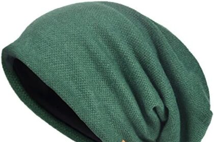 VECRY Uomo Berretti in Maglia Cappellini Skull Cotton Slouch Beanie Invernale Cappelli