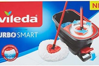 Vileda Lavapavimenti Turbo Smart, Microfibra In Poliestere Con Sistema A Pedale, ‎Standard