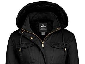Wantdo Giacca con Cappuccio Rimovibile Cappotto Caldo Invernale da Esterno Parka con Fodera in Pile Giubbotto Antivento Donna