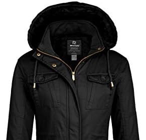 Wantdo Giacca con Cappuccio Rimovibile Cappotto Caldo Invernale da Esterno Parka con Fodera in Pile Giubbotto Antivento Donna