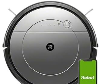 iRobot Roomba Combo Robot Aspirapolvere e Lava Pavimenti 2 In 1, Wi-Fi, Suggerimenti Personalizzati, Compatibilità Con L'Assistente Vocale, 33 W, Grigio