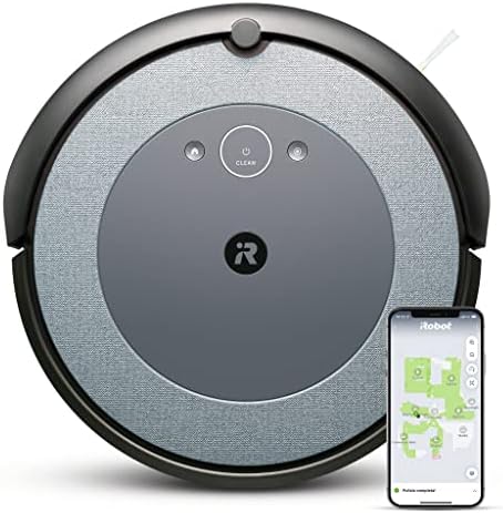 iRobot Roomba I3152 Robot Aspirapolvere Connesso, Due Spazzole In Gomma Multisuperficie, Suggerimenti Personalizzati, Compatibile Con Assistente Vocale, Tecnologia Imprint, Grigio/blu