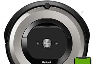 iRobot Roomba e5154 Robot Aspirapolvere, Sistema ad Alte Prestazioni con Dirt Detect e Spazzole Tangle-Free, per Pavimenti e Tappeti, Adatto per i Peli degli Animali Domestici, Wi-Fi, Argento