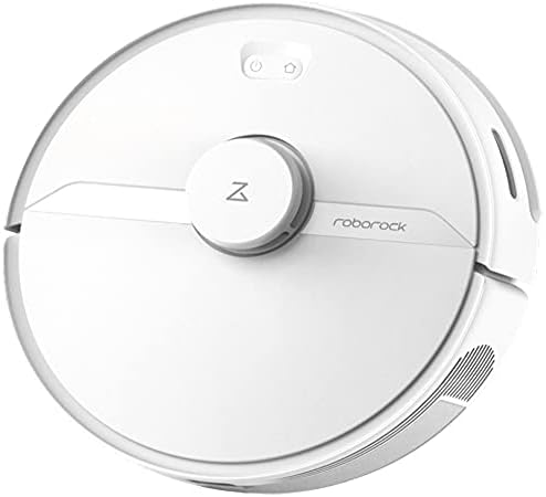 roborock R100004A, S6 Pure - Robot aspirante e tergivetro (potenza di aspirazione 2000Pa, batteria 150min, contenitore della polvere da 460ml, acqua da 180 ml, 69db, algoritmo adattivo), bianco