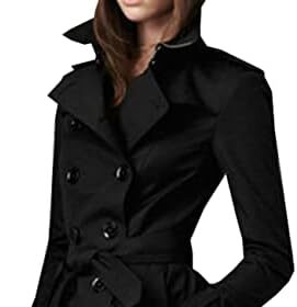 BAIXIAOCHI Cappotto Da Donna Primaverile E Autunnale Cappotto Doppiopetto Slim Lungo Trench Da Donna