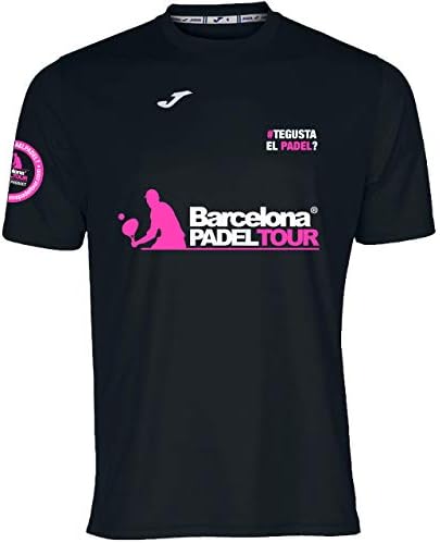 Barcelona Padel Tour | Maglietta Tecnica a Manica Corta | Joma Te Gusta El pádel | per Uomo | Padel Special Stampa | Abbigliamento Sportivo