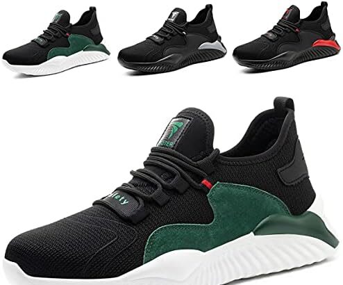 Calish Scarpe Antinfortunistiche Uomo Donna Scarpe da Lavoro Scarpe da Cantiere Leggere Comode Traspiranti Scarpe Sicurezza Antiscivolo