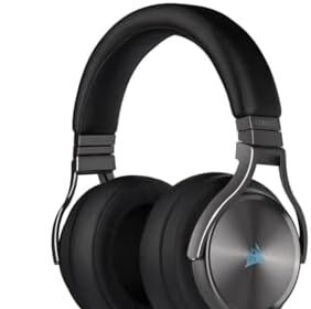 Corsair Cuffie da gioco VIRTUOSO RGB WIRELESS SE ad alta fedeltà (suono surround 7.1, microfono omnidirezionale di qualità professionale con PC, PS4, Switch e compatibilità mobile) Gunbronze