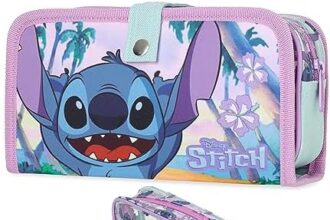 Disney Stitch Beauty Case - Pochette Donna Ragazza Bambina Porta Trucchi Trousse per Pennelli e Make Up - Stitch Gadget Regalo