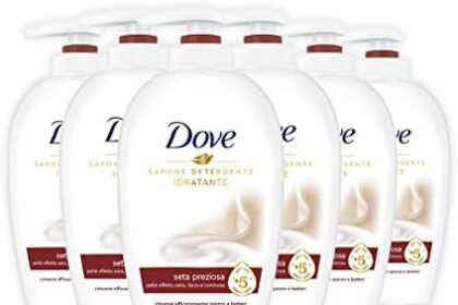 Dove Sapone Liquido Seta Preziosa, 6 pezzi da 250ml