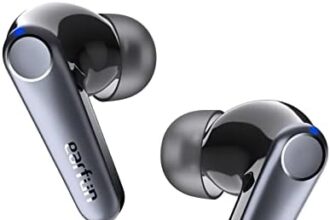 EarFun Air Pro 3 Bluetooth 5.3 Auricolari in-Ear, HiFi Sound di Qualcomm aptX Adaptive, LE Audio, 43dB Ibride Cancelling, 6 microfoni CVC 8.0 chiamate, Multipoint, batteria 45H, controllo app