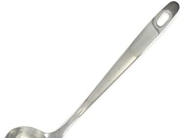 Fackelmann Mestolo in Acciaio Inox, Argento, Diametro 6 cm