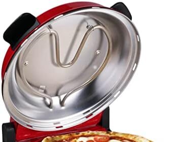 Forno pizza con termostato 1200W ceramic Innoliving INN-796R rosso