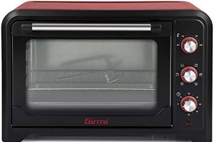 Girmi FE42 Forno Elettrico Ventilato, 2000W, 42 Litri, Rosso / Nero