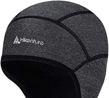 HIKENTURE Berretto Invernale da Ciclismo, Caldo Cappellini da Ciclismo da Uomo Donna, Pile Invernali Termico Cuffia per Casco da Bicicletta, Casco da Sci, Accessori Invernali per Biciclette