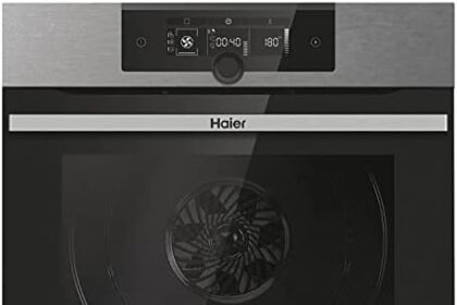 Haier I-Turn Series 2 HWO60SM2F9XH - Forno multifunzione, pirolitico, pulizia con acqualisi o pirolisi, connettività Wi-Fi, capacità 70 l, cottura multilivello, 13 funzioni, inox e nero