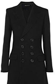 Ketamyy Cappotto Donna Lunghi Doppiopetto Lana Sintetica Slim Collare del Tuta con Bottoni Confortevole Moda Casual Trench Giacca Giubbotti Abbigliamento