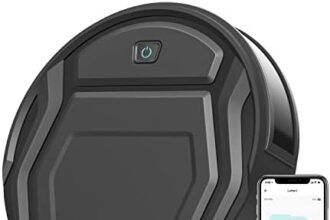 LEFANT Robot Aspirapolvere con 2200Pa, Senza Grovigli,7,6cm Ultra Sottile,Autocaricante,Wi-Fi/App/Alexa,120 Minuti,6 Modalità di Pulizia,Ideale per Peli di Animali Domestici,Pavimenti Duri M210-Pro