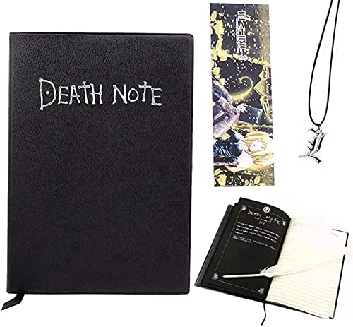 Quaderno Death Note con penna piuma, taccuino cosplay Death Note a tema Fashion Anime, regali per gli amanti del cosplay, può essere usato come diario e taccuino