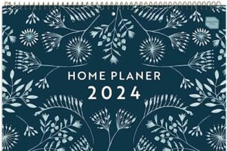 (in tedesco) ‘Home Planer’ Boxclever Press calendario 2023 2024. Planner mensile 16 mesi Set ’23 - Dic ’24. Spazioso, con etichette del mese. Per la famiglia, con liste.