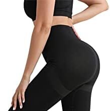 Lishang Leggins Sportivi da Donna Push Up Vita Alta Scrunch Pantaloni Palestra Dimagranti Anticellulite Pantacollant Fitness Leggings per Yoga Jogging