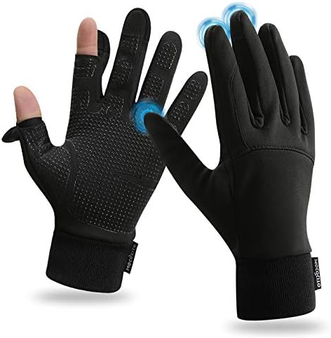 MOCOCITO Guanti Sportivi Touchscreen Caldo Antiscivolo,Impermeabili,per Corsa, Ciclismo, Guida, Escursionismo Pesca Uomini e Donne (Taglia M/L/XL)