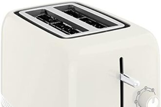 Moulinex LT300 Toaster Soleil, Tostapane, 7 livelli di doratura, Funzione arresto, scongelamento, riscaldamento, scomparti a larghezza variabile, accessorio pinze, Avorio