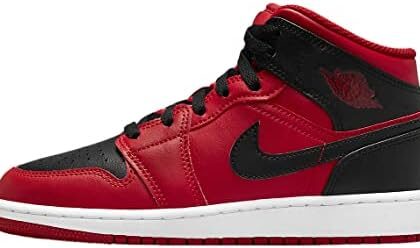 Nike Air Jordan 1 Mid (GS), Scarpe da Fitness Bambino