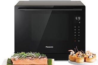 Panasonic Forno Combinato a Vapore 4 in 1, Tecnologia Inverter, 31 Lt, Nero Antracite