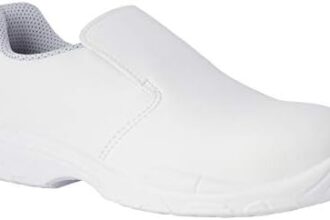 REPOSA Nurse - Scarpe da Lavoro Uomo e Donna con Puntale di Sicurezza in Composito, Scarpe Sanitarie Donna Uomo Chiuse Senza Lacci, Scarpe Sanitarie e Cucina Comode Antiscivolo Antishock Antistatiche