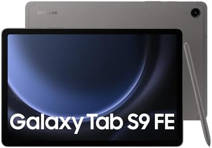 Samsung Galaxy Tab S9 FE, Display 10.9" TFT LCD PLS, Wi-Fi, RAM 8GB, 256GB, 8.000 mAh, Exynos 1380, Android 13, IP68, Grigio, [Versione italiana] 2023