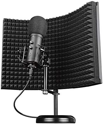 Trust Gaming Microfono con Schermo Fonoassorbente GXT 259 Rudox - USB Microfono a Condensatore per Studio e Registrazione Professionale, Canto, Podcast, Streaming, Voce, YouTube, Twitch, PC/Laptop