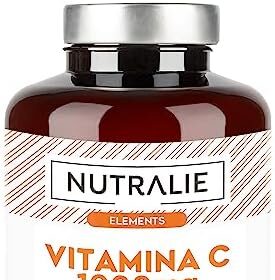 Vitamina C Pura da 1000 mg - Rosa Canina e Acido Ascorbico - Alto Dosaggio 180 Capsule - Sistema Immunitario e Antiossidante Naturale - Vitamin C Nutralie