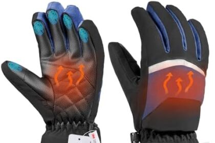 WARMTUYO Guanti Invernali Uomo Donna, Guanti Touch Screen Invernali, Guanti Termici Antivento Impermeabili, Guanti Da Sci Uomo Donna Unisex per Sci, Ciclismo, Snowboard, Alpinismo, Trekking