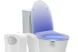 ZSZT Lampada Notturne igienici Bagno WC Led Luce con notte Sensore di Movimento, 8 cambiamento di colori