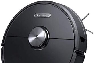 roborock S6 Robot Aspirapolvere Sweep-Mop 5200Am 2000Pa, Anti caduta, APP, Spazzola smontabile lavabile, supporto Parete virtuale (Nero)